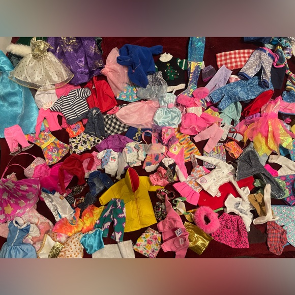 Barbie Other - Mixed Lot of Barbie & other dolls clothes, and accessories. Over 250 pieces